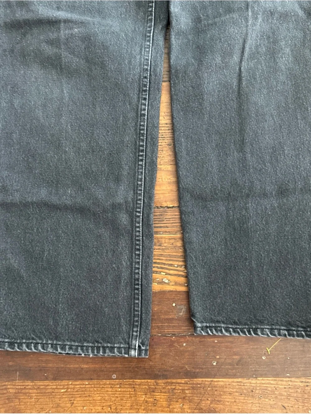 Vintage Levi's 540 Brown Tab Flex Light Wash Denim Jeans Leather Tag Men's 40x30